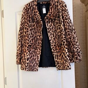 BYTE by TESO leopard coat jacket blazer